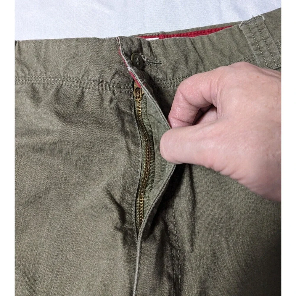 DOCKERS FLAT FRONT LOOSE FIT Men Size 42 Cotton‎ Green 10
